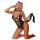 JSY 074 - costume de femme-chat (léopard et noir)