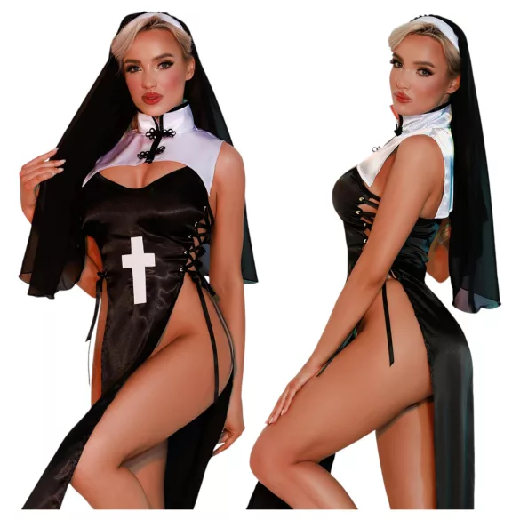 JSY 085 - costume de nonne (noir)