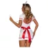 JSY 094 - costume d’infirmière - blanc et rouge - L/XL