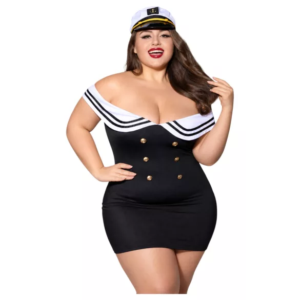 JSY 104 - costume de marin noir (XL-2XL)
