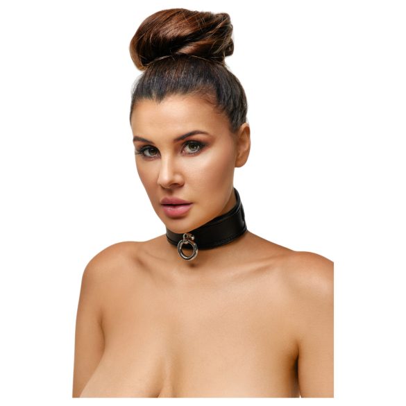 ZADO - collier en cuir noir