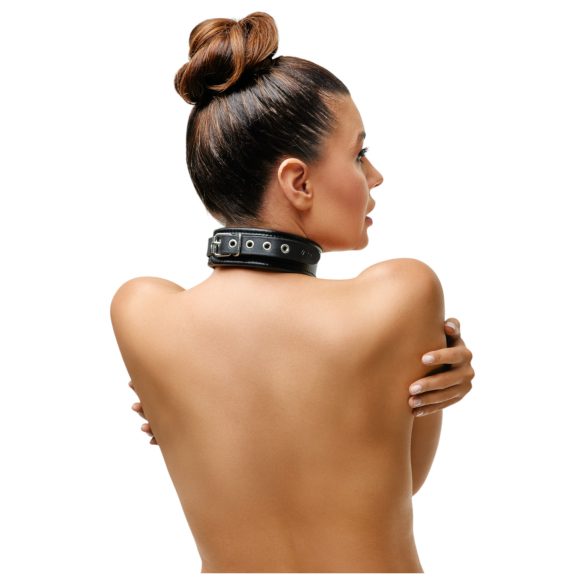 ZADO - collier en cuir noir