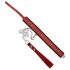 ZADO - collier et laisse en cuir (rouge)