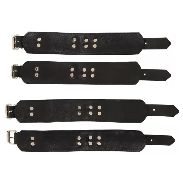 ZADO - kit de fixation au lit en cuir - noir