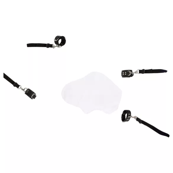 ZADO - kit de fixation au lit en cuir - noir