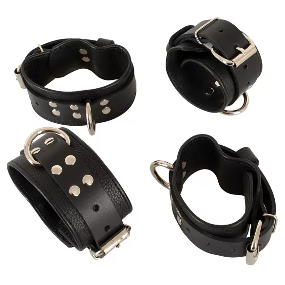 ZADO - kit de fixation au lit en cuir - noir
