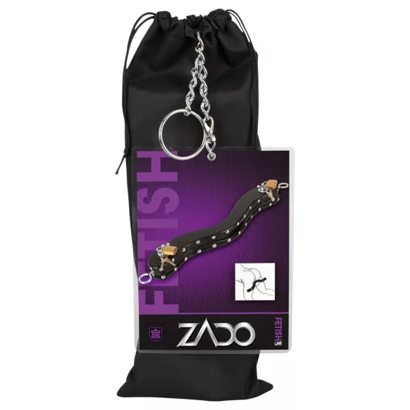 ZADO - civières pour testicules en cuir (noir)