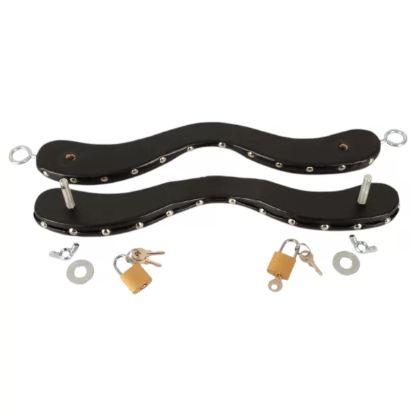 ZADO - civières pour testicules en cuir (noir)