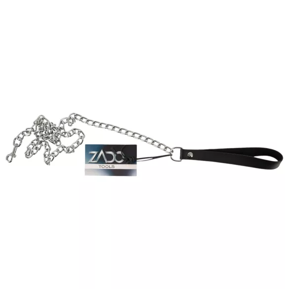 ZADO - laisse BDSM en métal pour collier (argent)