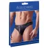 Svenjoyment - string homme zippé strass - effet brillant - noir