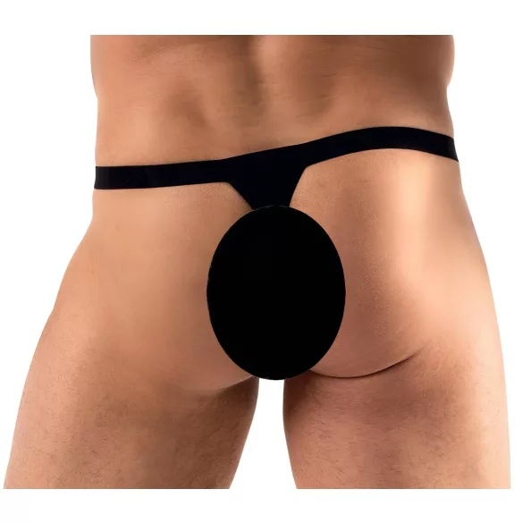 Svenjoyment - string homme - orné de strass - noir