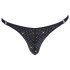 Svenjoyment - String homme avec strass (noir)