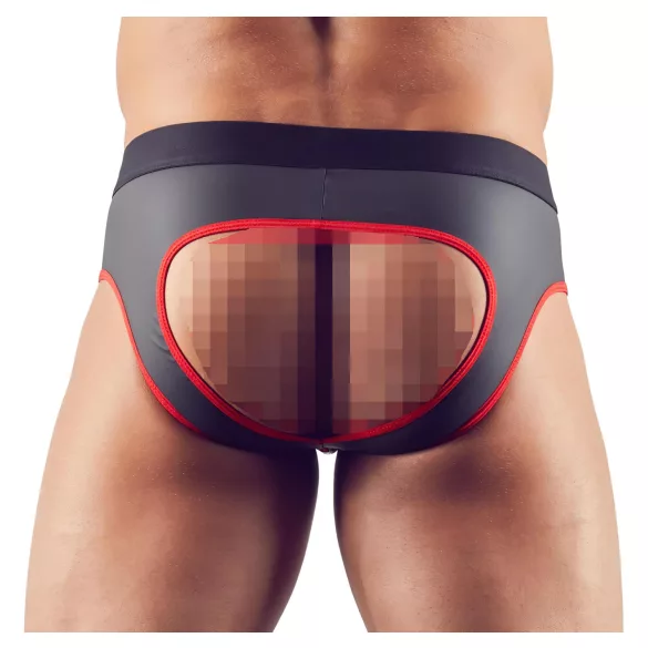 Svenjoyment - jockstrap ouvert - noir