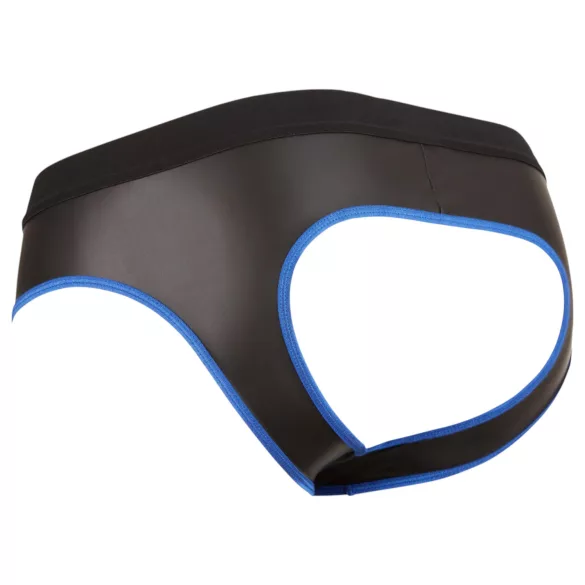 Svenjoyment - jockstrap ouvert - noir et bleu