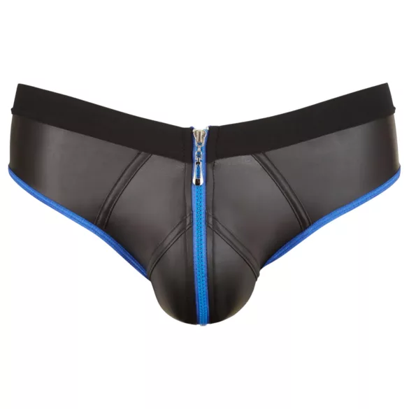 Svenjoyment - jockstrap ouvert - noir et bleu