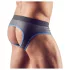 Svenjoyment - jockstrap ouvert - noir et bleu - XL
