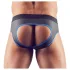 Svenjoyment - jockstrap ouvert - noir et bleu - XL