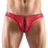 Svenjoyment - slip homme à lacets - noir et rouge