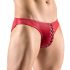 / Svenjoyment - Boxer homme noir à lacets (rouge)