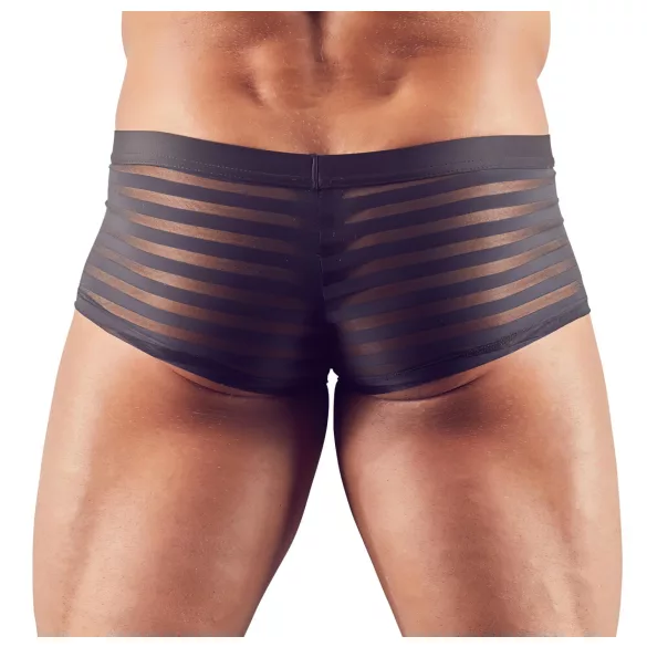 Svenjoyment - Boxer transparent à rayures (noir) - L