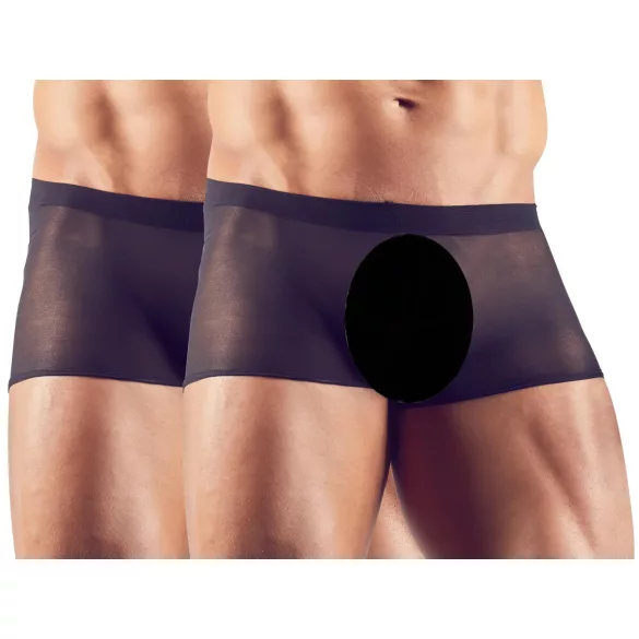 Svenjoyment - Lot de 2 boxers noirs transparents (S-L)
