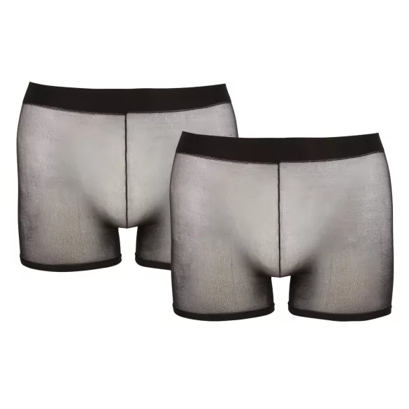 Svenjoyment - boxer transparent homme - noir - set 2 pièces - S-L