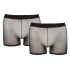 Svenjoyment - Coffret boxers transparents noir (2 pièces) S-L