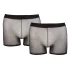 Svenjoyment - Lot de 2 boxers noirs transparents (S-L)