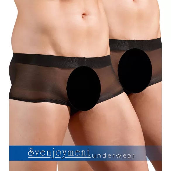 Svenjoyment - Lot de 2 boxers noirs transparents (S-L)