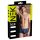 NEK - Boxer bleu avec lacets noirs et inserts résille - L