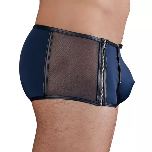 NEK - boxer homme résille noire à laçage - bleu - L