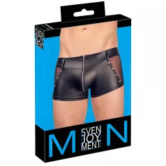   Svenjoyment - boxer homme brillant à fermeture éclair (noir) - M