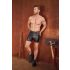 NEK - Short homme allongé avec boucle métallique (noir)
