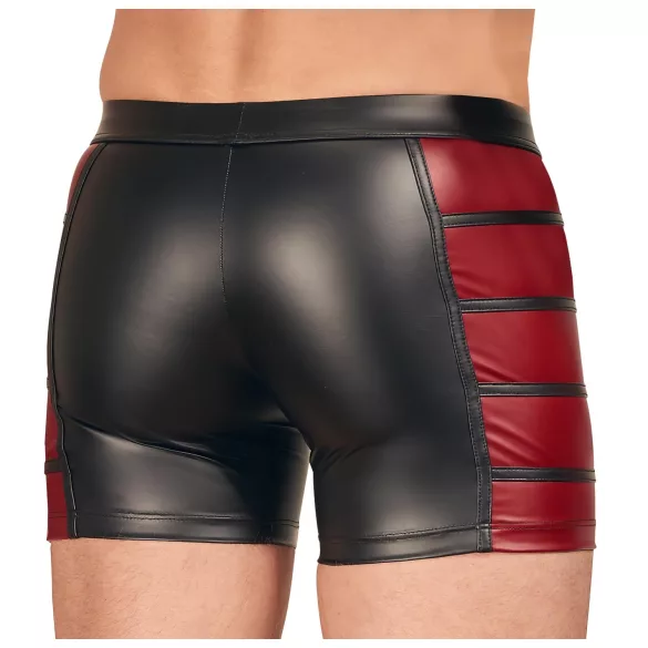 NEK - boxer zippé homme - bandes rouges latérales - noir