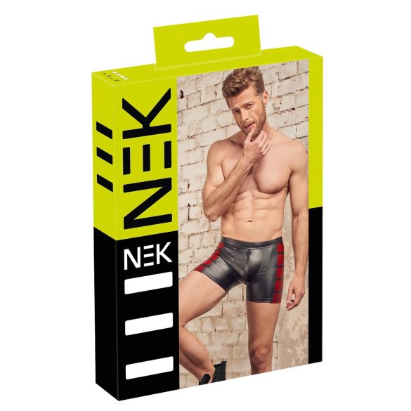Boxer zippé avec inserts rouges NEK (noir) - XL