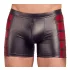 NEK - boxer zippé homme - bandes rouges latérales - noir - XL