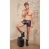 Boxer zippé avec inserts rouges NEK (noir) - XL