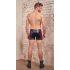 Boxer zippé avec inserts rouges NEK (noir) - XL