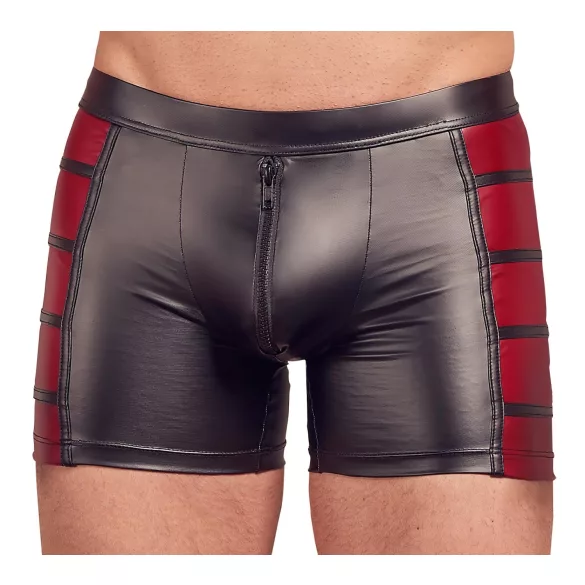 NEK - boxer zippé homme - bandes rouges latérales - noir - 2XL