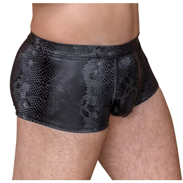 NEK - Boxer noir motif peau de serpent