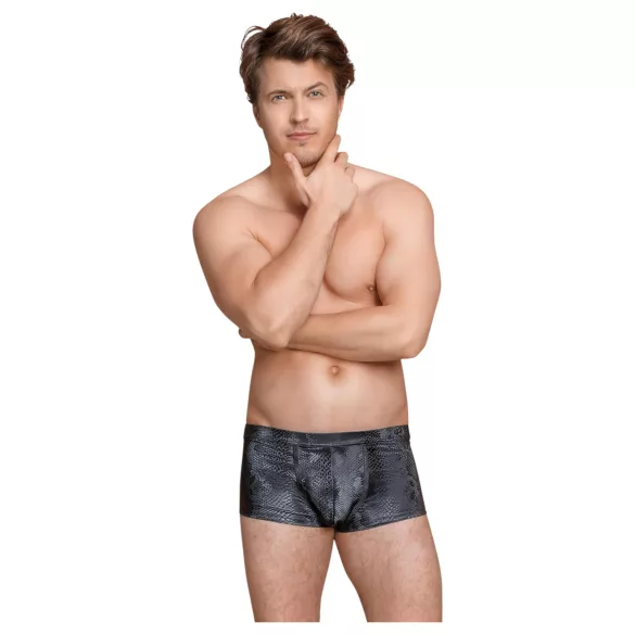 NEK - Boxer noir motif peau de serpent