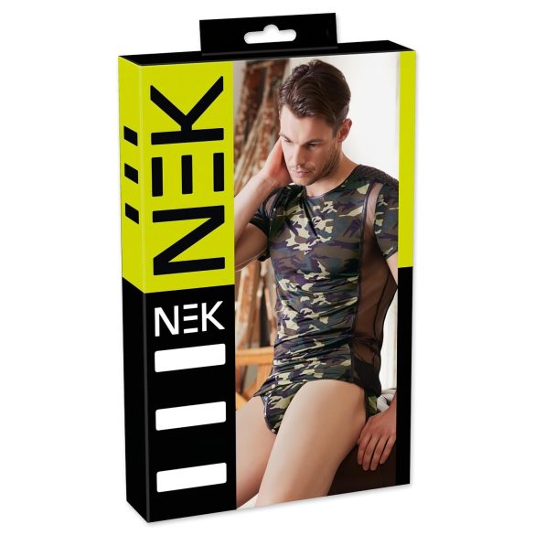 NEK - T-shirt homme camouflage (vert-brun) - 2XL