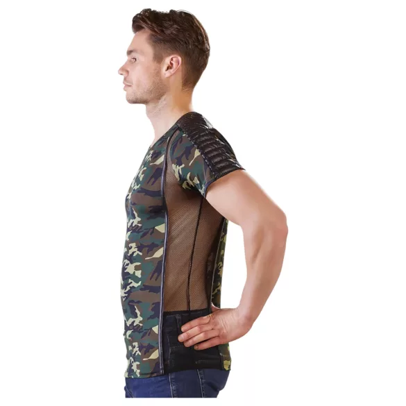 T-shirt homme camouflage (vert-brun) - 2XL