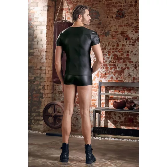 NEK - Haut homme manches courtes, effet mat (noir)