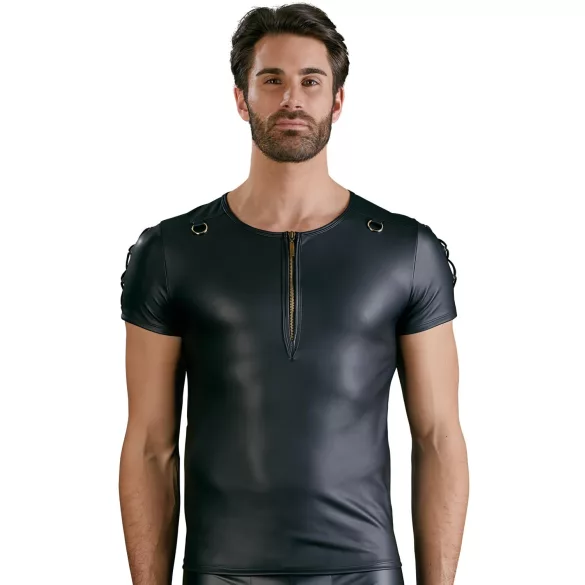 NEK - Haut homme manches courtes, effet mat (noir) - M