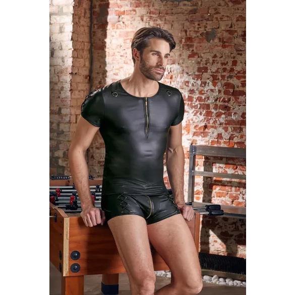 NEK - Haut homme manches courtes, effet mat (noir) - 2XL