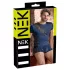 NEK - haut homme résille lacets noirs - bleu - M