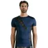 NEK - haut homme résille lacets noirs - bleu - M