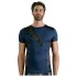 NEK - haut homme résille lacets noirs - bleu - M