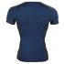 NEK - haut homme résille lacets noirs - bleu - L